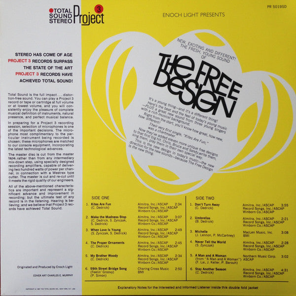 The Free Design : Kites Are Fun (LP, Album, RE)