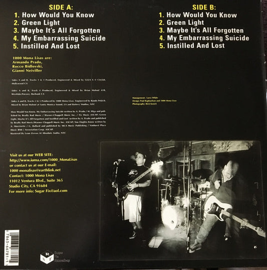 1000 Mona Lisas : The EP (12", EP)