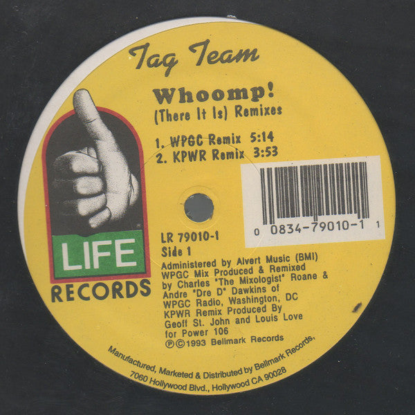 Tag Team : Whoomp! (There It Is) Remixes (12", Single)
