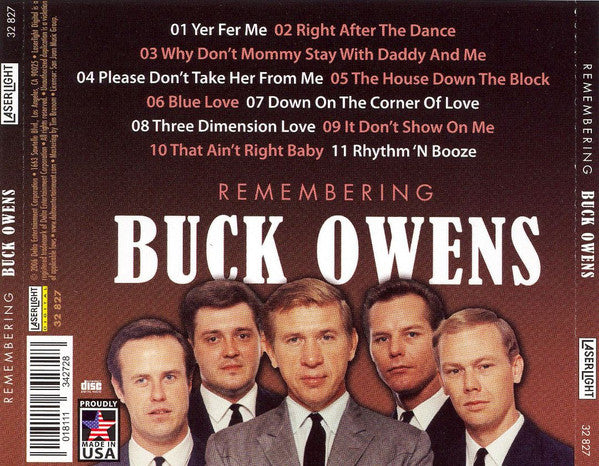 Buck Owens : Remembering Buck Owens (CD, Comp)