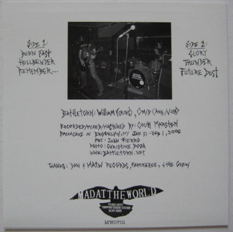Battletorn : Burn Fast (7", EP)