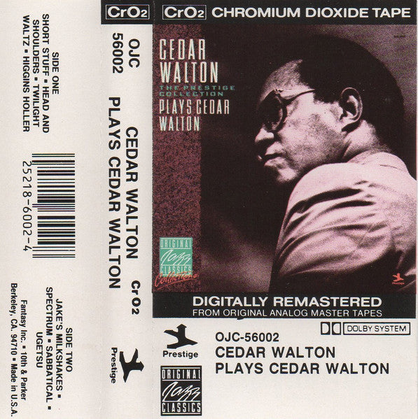 Cedar Walton : Plays Cedar Walton - The Prestige Collection (Cass, Comp, RE, RM, CrO)