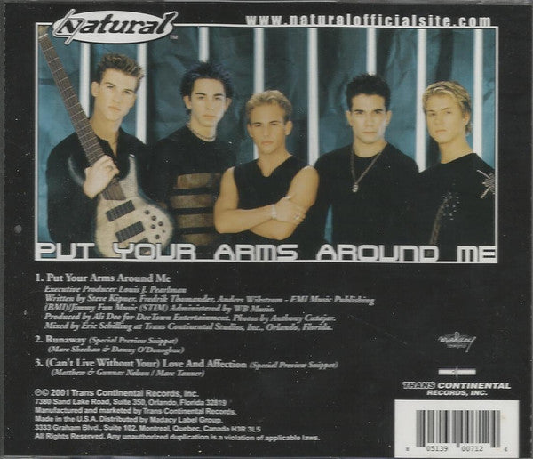 Natural (2) : Put Your Arms Around Me (CD, Single)