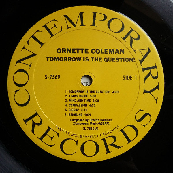 Ornette Coleman : Tomorrow Is The Question! (LP, Album, RE)