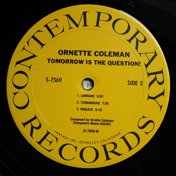 Ornette Coleman : Tomorrow Is The Question! (LP, Album, RE)