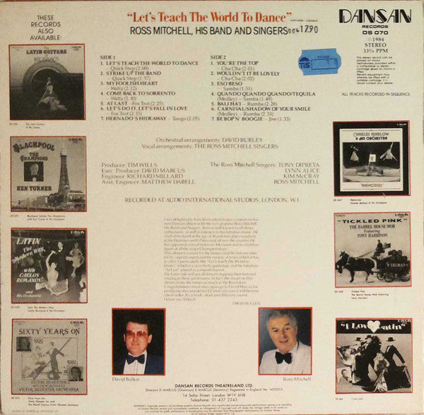 Ross Mitchell His Band & Singers : Let's Teach The World To Dance (LP, Album)