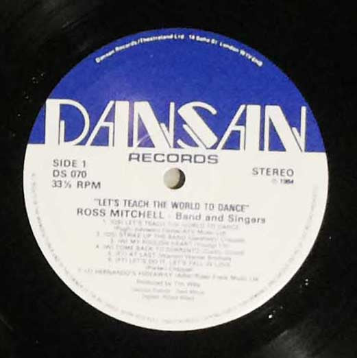 Ross Mitchell His Band & Singers : Let's Teach The World To Dance (LP, Album)