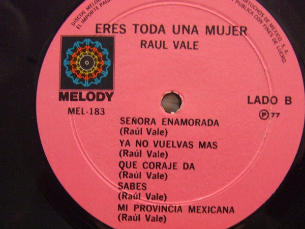 Raul Vale : Eres Toda Una Mujer (LP, Album)