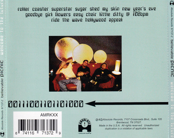 Believable Picnic : Welcome To The Future (CD, Album)