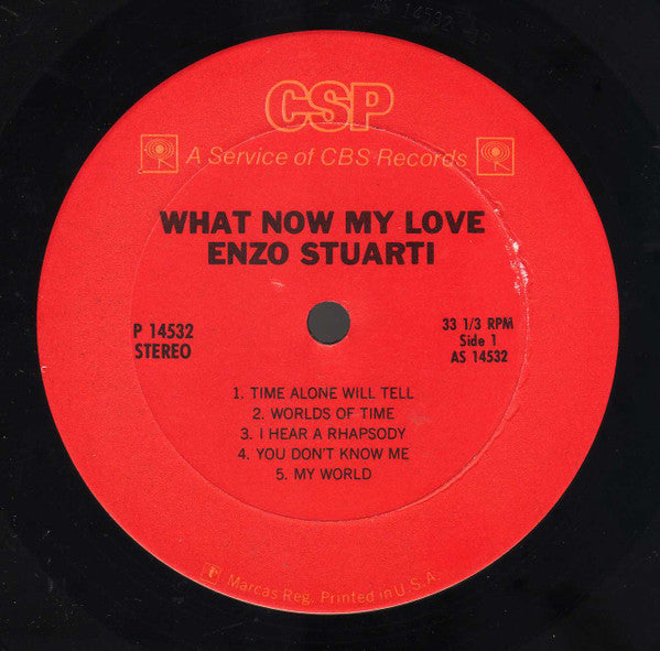 Enzo Stuarti : What Now My Love (LP, Comp, RE)