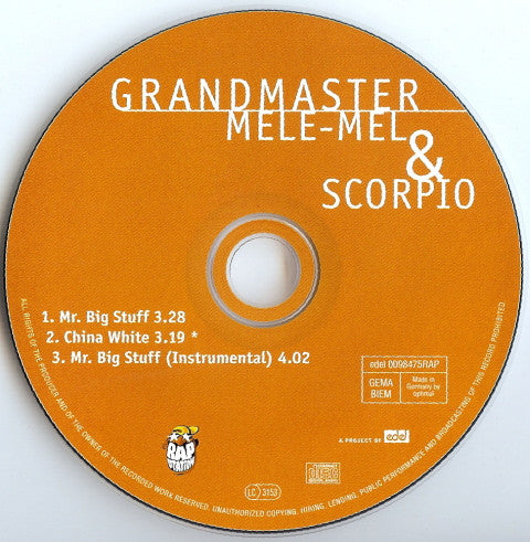 Grandmaster Mele-Mel* & Scorpio (3) : Mr. Big Stuff (CD, Maxi)