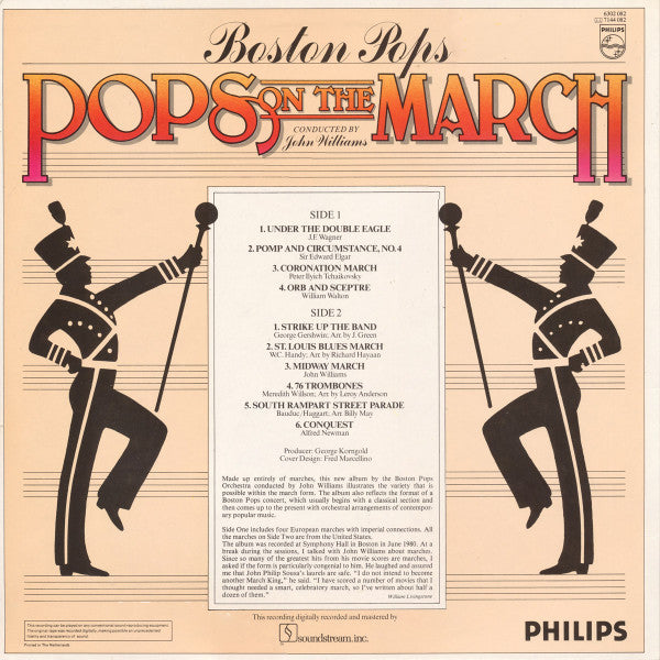 Boston Pops Orchestra Conducted By John Williams (4) : Pops On The March (LP, Album)