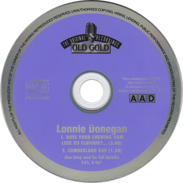 Lonnie Donegan : Does Your Chewing Gum Lose Its Flavour? / Cumberland Gap (CD, Single)