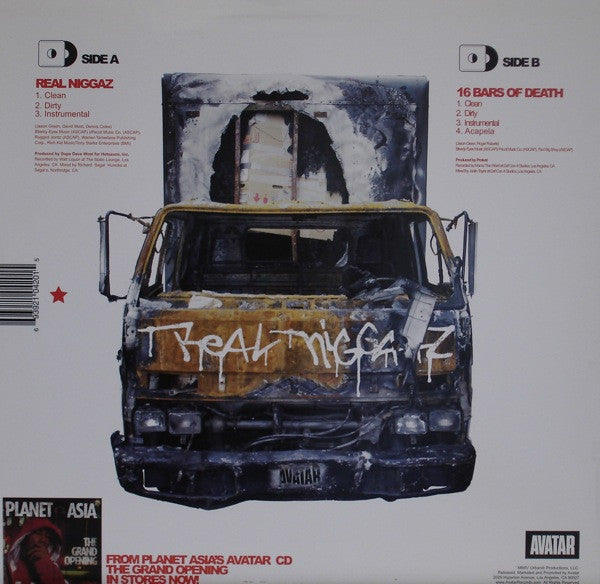 Planet Asia & Ghostface Killah : Real Niggaz (12")