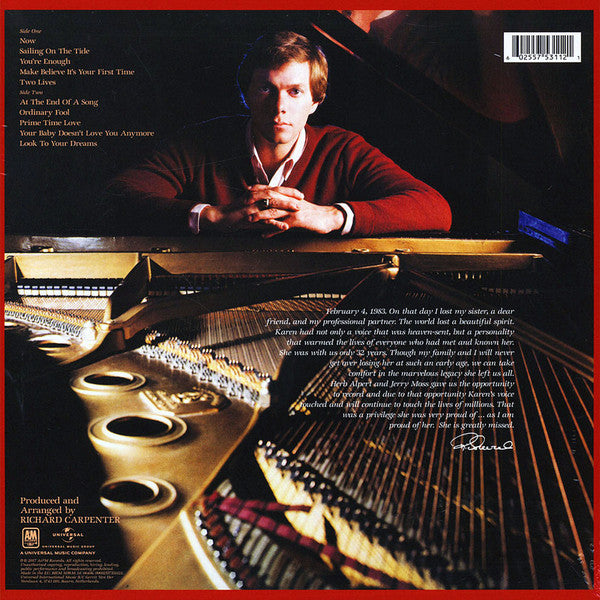 Carpenters : Voice Of The Heart (LP, Album, RE, RM)