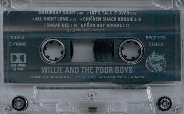 Willie And The Poor Boys : Willie And The Poor Boys (Cass, Album, Dol)