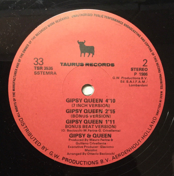 Gipsy And Queen : Gipsy Queen (12")