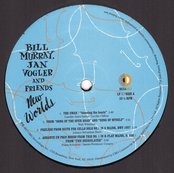 Bill Murray, Jan Vogler And Friends* : New Worlds (2xLP, Album)
