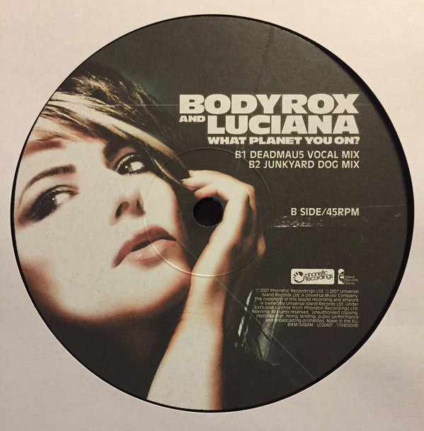 Bodyrox And Luciana : What Planet You On? (12", Single)