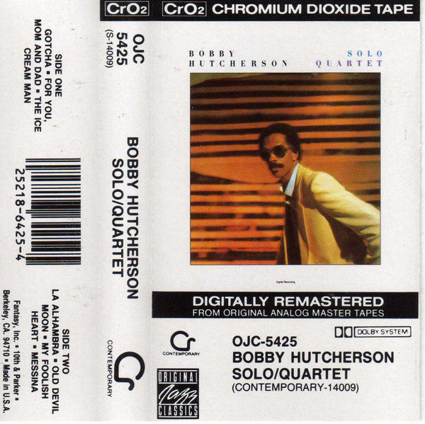 Bobby Hutcherson : Solo / Quartet (Cass, Album)