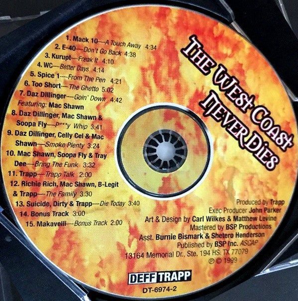 Various : The West Coast Never Dies (CD, Comp)