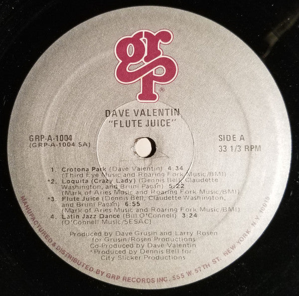 Dave Valentin : Flute Juice (LP, Album)