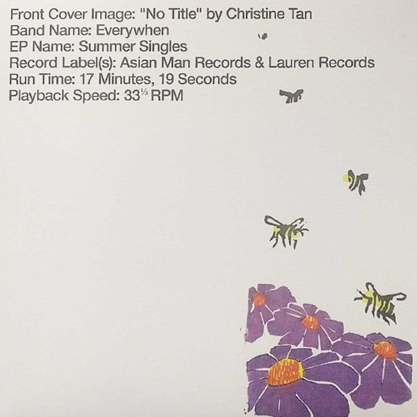 Everywhen (2) : Summer Singles (LP, S/Sided, EP, Red)