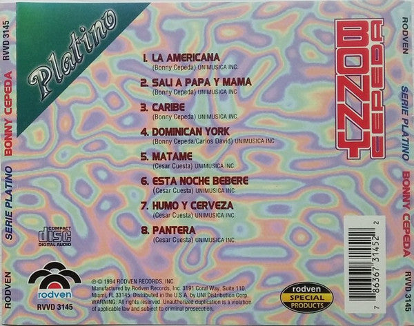 Bonny Cepeda : Serie Platino (CD, Comp)