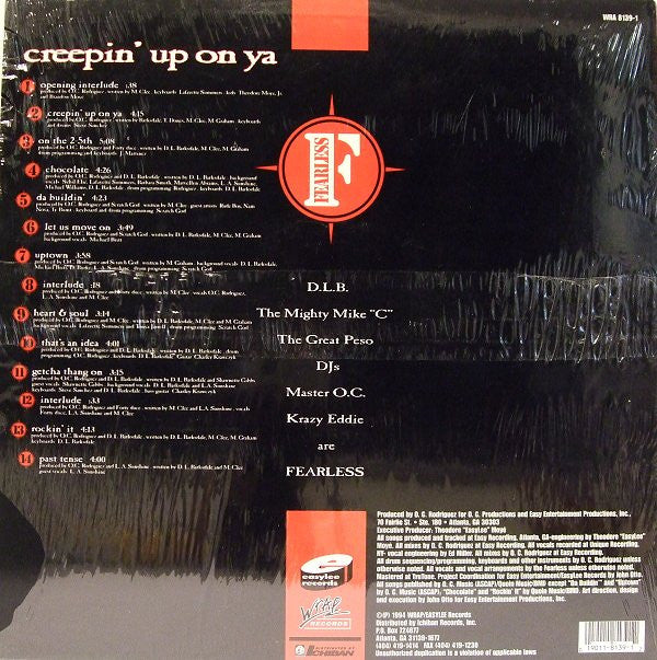 The Fearless Four : Creepin' Up On Ya (LP, Album)