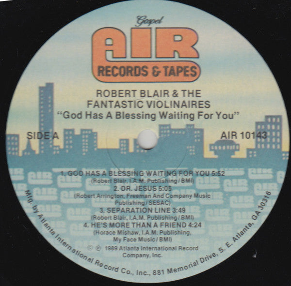 Robert Blair & The Fantastic Violinaires* : God Has A Blessing Waiting For You (LP, Album)