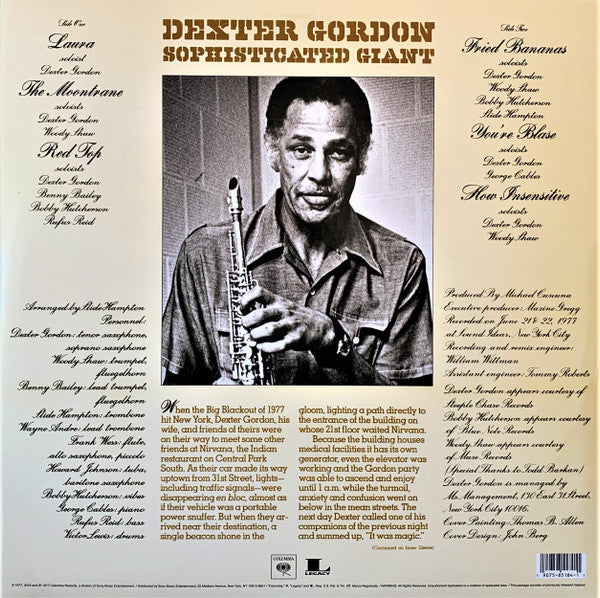 Dexter Gordon : Sophisticated Giant (LP, Album, RE)