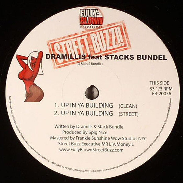 Dramillis* Feat Stacks Bundel* : Up In Ya Building (12")
