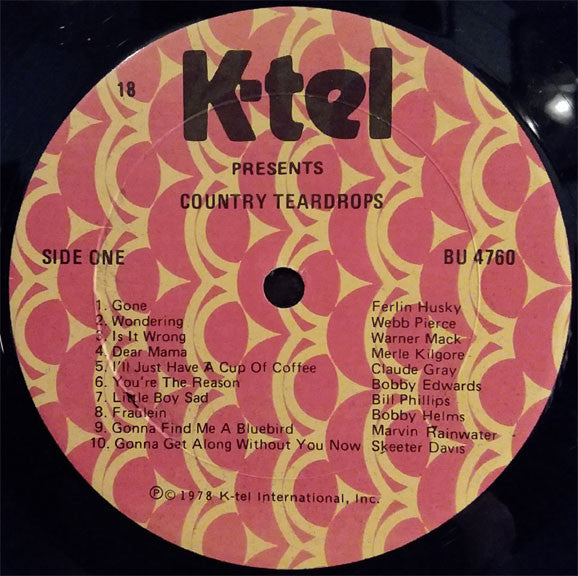 Various : Country Teardrops (LP, Comp, 18 )