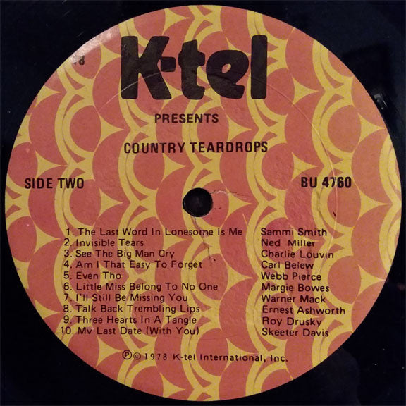 Various : Country Teardrops (LP, Comp, 18 )