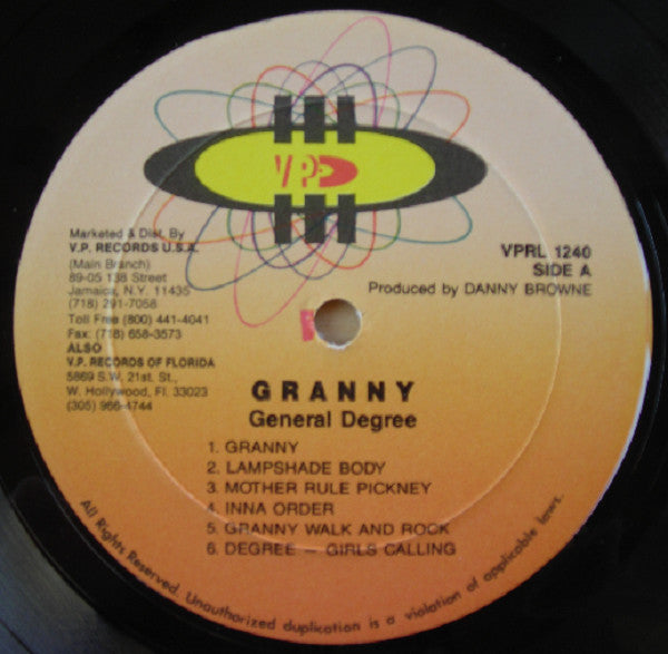 General Degree : Granny (LP, Album)