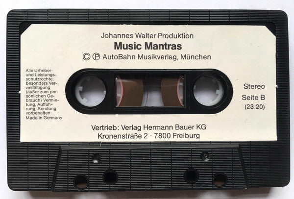Johannes Walter : Music Mantras (Cass)
