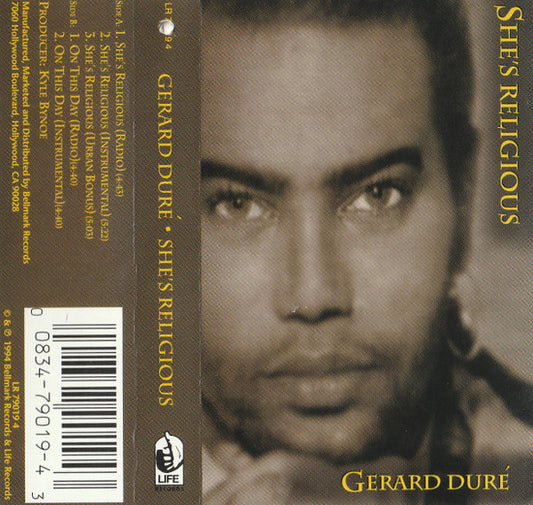 Gerard Duré : She's Religious (Cass, Single, Promo)