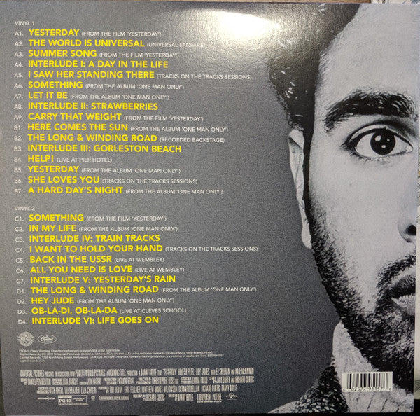 Various : Yesterday (Original Motion Picture Soundtrack) (2xLP, Yel)