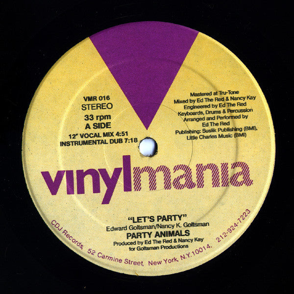 Party Animals (2) : Let's Party (12")