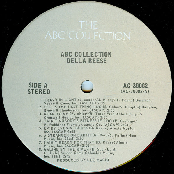 Della Reese : The ABC Collection (LP, Comp, Mis)