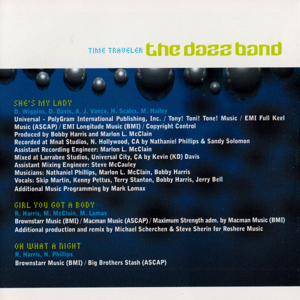 The Dazz Band* : Time Traveler (CD, Album)