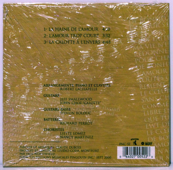 Dubois* : La Haine De L'Amour (CD, Single, Promo)