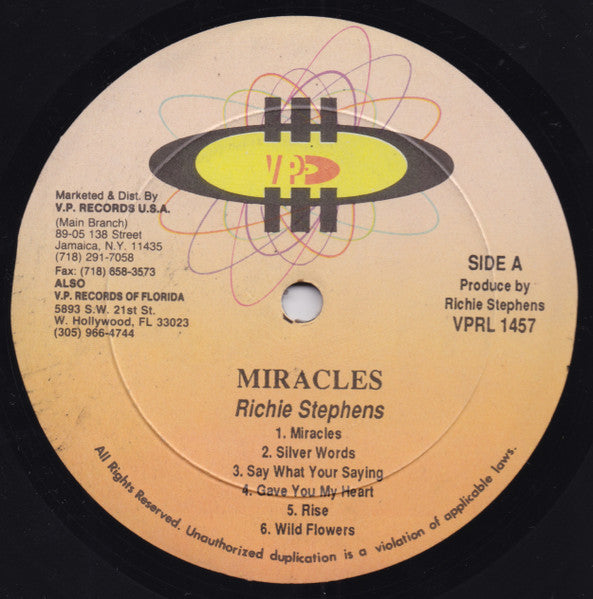 Richie Stephens : Miracles (LP)