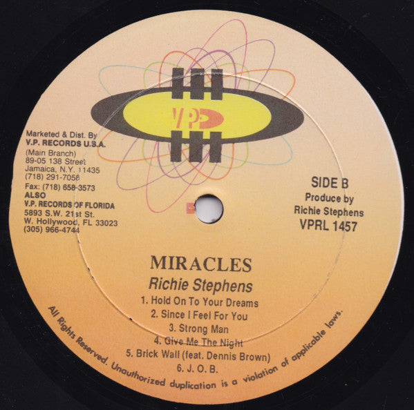 Richie Stephens : Miracles (LP)