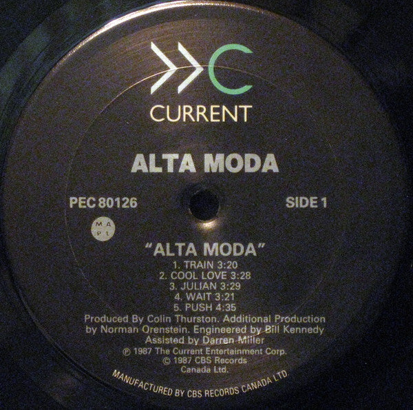 Alta Moda With Molly Johnson & Norman Orenstein : Alta Moda (LP, Album)