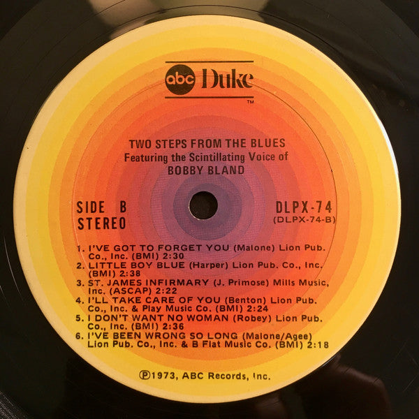 Bobby Bland : Two Steps From The Blues (LP, Album, RE)