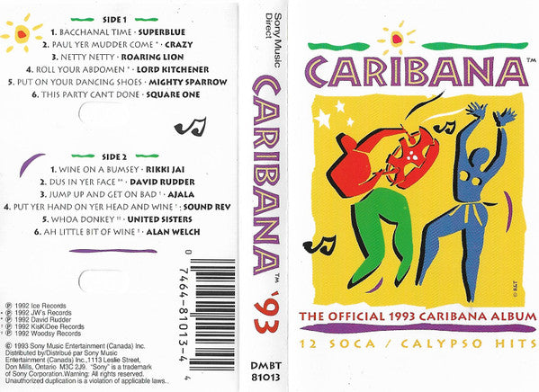 Various : Caribana The Official 1993 Caribana Album (Cass, Comp)
