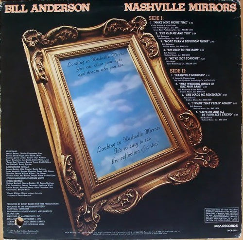 Bill Anderson (2) : Nashville Mirrors (LP, Album)