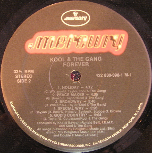 Kool & The Gang : Forever (LP, Album, 53 )