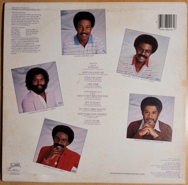 Whispers* : Love For Love (LP, Album, Club, Pit)